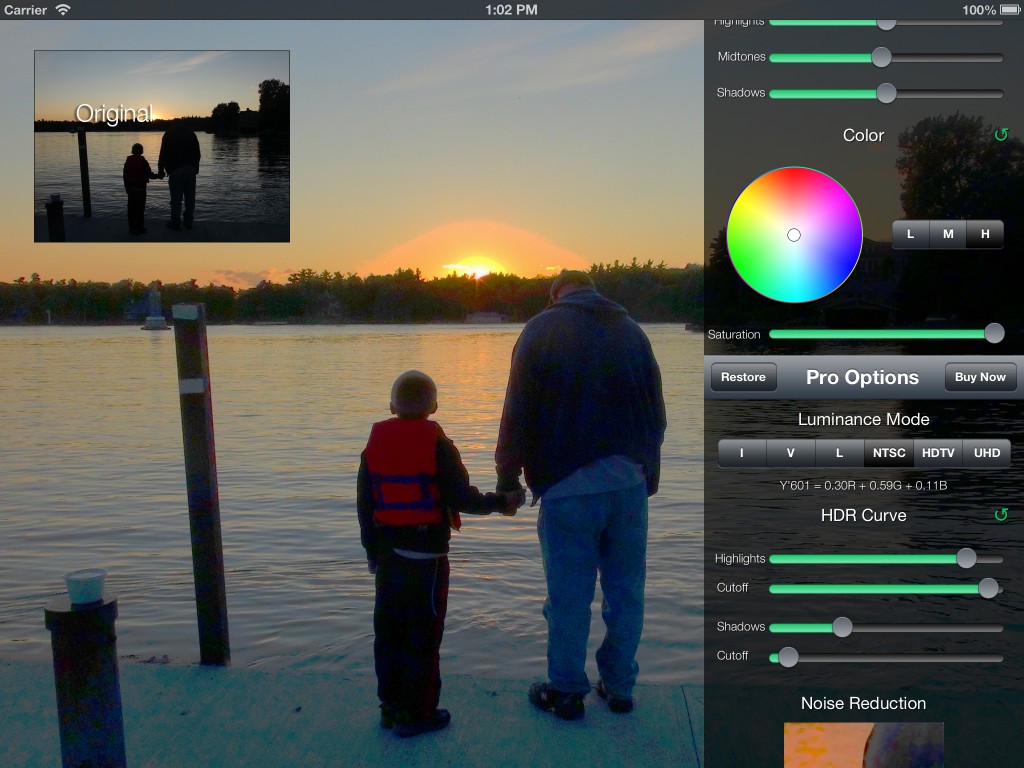 This photo got exposed for the sunset. With the new Single Photo HDR features in Auto Adjust 4 I was able to lighten the subjects without blowing out the sky.
